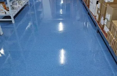 PUD铠甲系统施工后的PVC地板